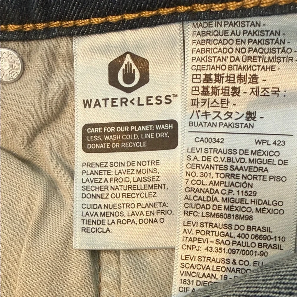 NWOT Levi's 514 Slim Straight Dark Blue Jeans
